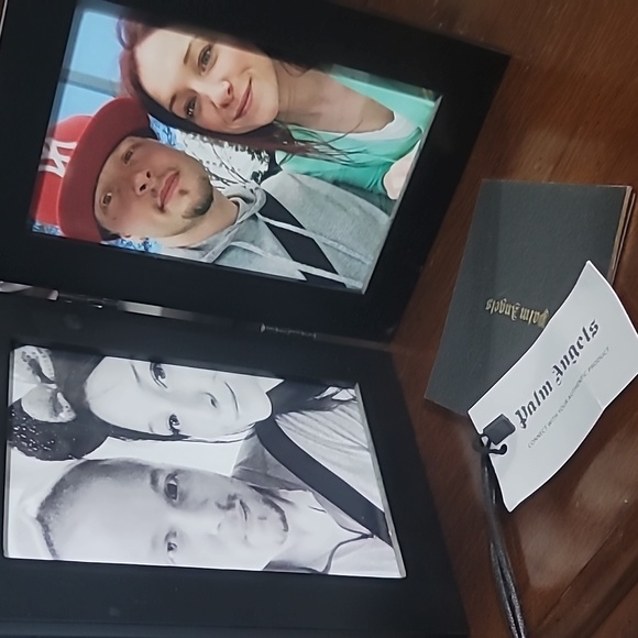 🅴 $630 Palm Angels Miami Logo Off the Shoulder Sweater Sweatshirt - Picture 3 of 12